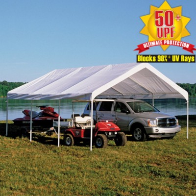 Shelterlogic Super Max 18' x 20' Premium Canopy Replacement Cover Fits 2" Frame, White   554796366